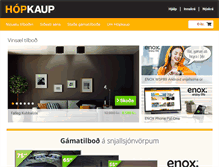 Tablet Screenshot of hopkaup.is
